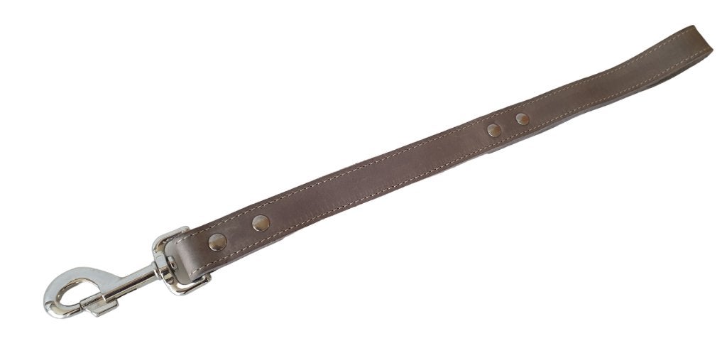 JACK AND VANILLA Korte Riem Vetleder Grijs 2,5x50 cm -40%!!!, Ophalen of Verzenden, Nieuw, Hondenriem