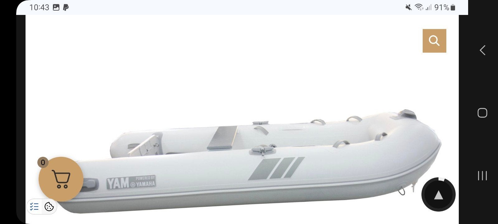 Zgan rubberboot 310. Losse alu bodem, 6 pk 4t, 3 vaaruur., Aluminium, Zo goed als nieuw, 31 m, Ophalen