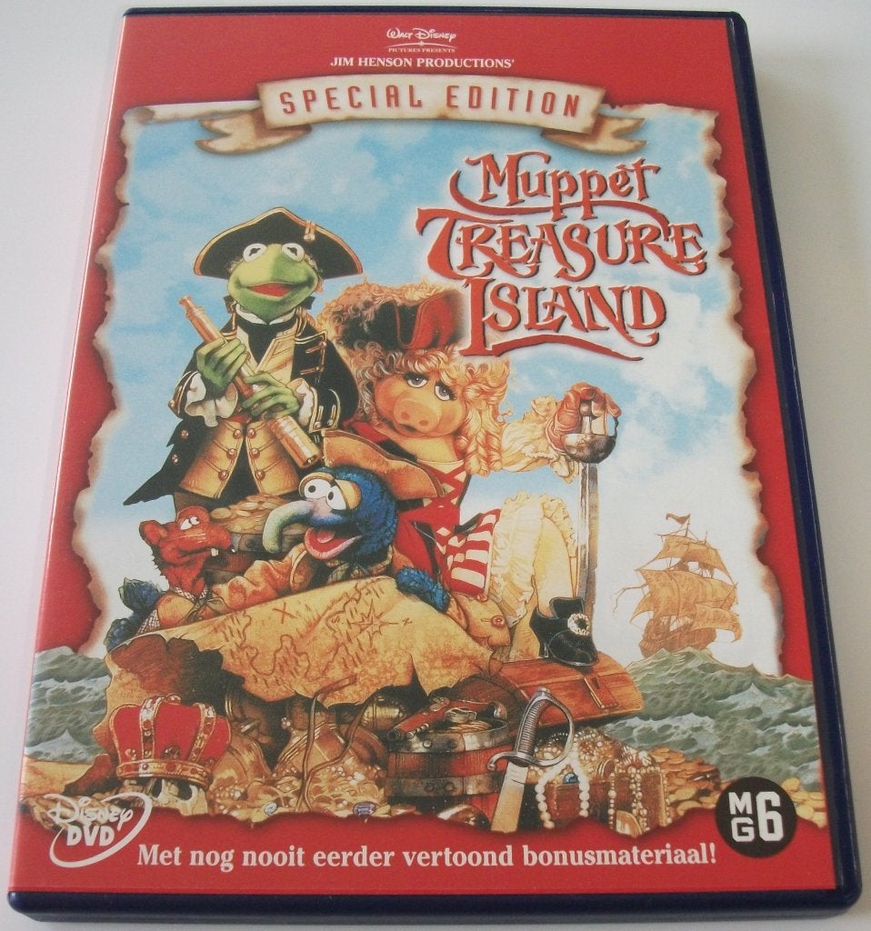 Dvd *** MUPPETS *** Muppet Treasure Island Walt Disney, Amerikaans, Overige typen, Ophalen of Verzenden, Zo goed als nieuw