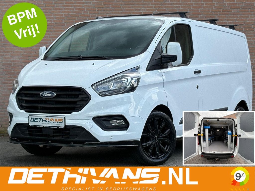 Ford Transit Custom 2.0TDCI 130PK Sortimo inrichting / Cruis, Auto's, Bestelauto's, Bedrijf, Lease, ABS, Airconditioning, Alarm