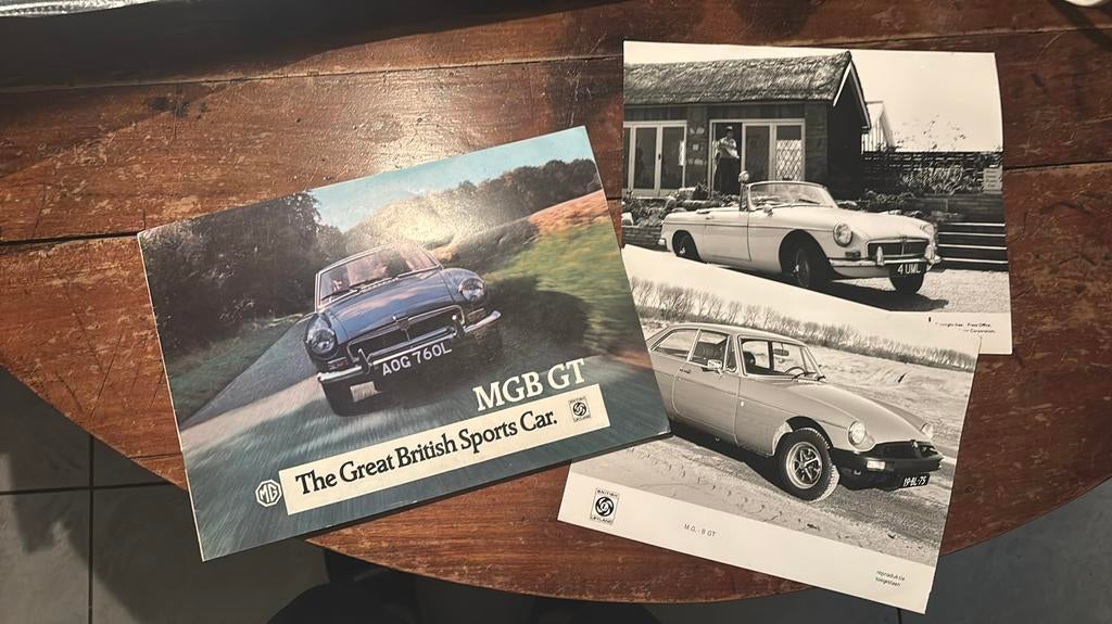 MG B GT folder - pers foto’s, Ophalen of Verzenden, Zo goed als nieuw, Overige merken