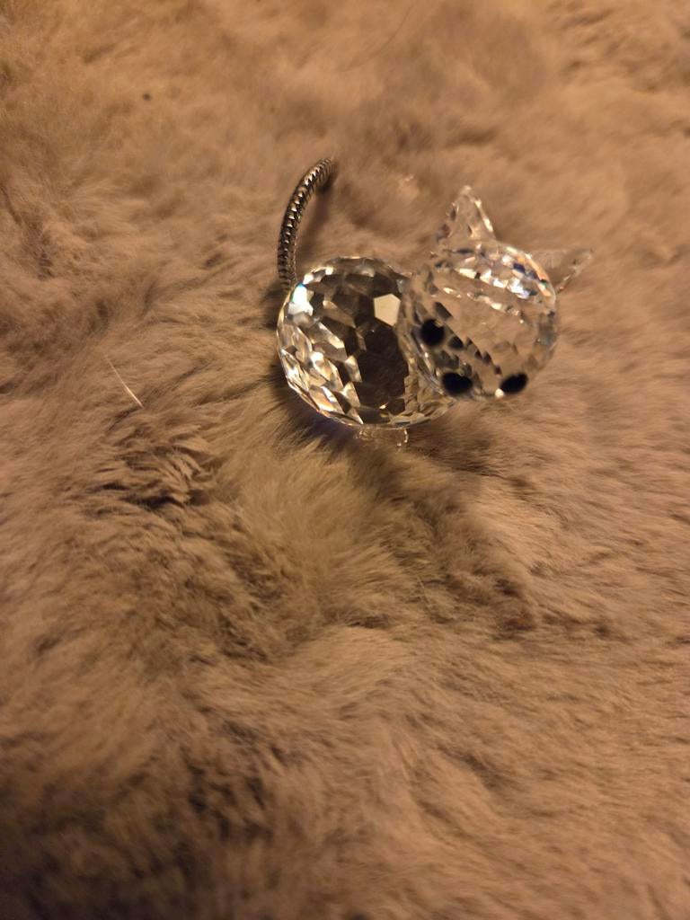 Swarovski Kristallen Poesje, Verzamelen, Swarovski, Ophalen of Verzenden, Zo goed als nieuw, Figuurtje