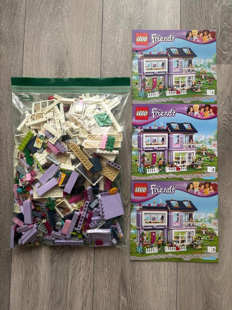 Lego Friends 41095 Emma’s huis, Ophalen of Verzenden, Zo goed als nieuw, Complete set, Lego