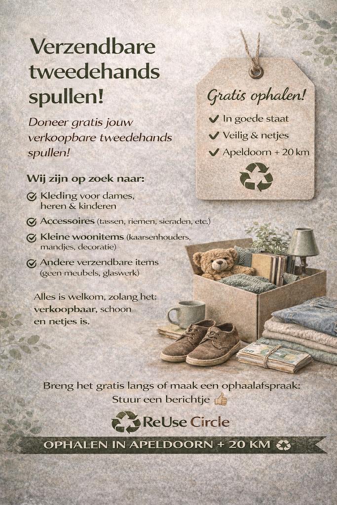 Spullen gezocht gratis, Ophalen, Gebruikt