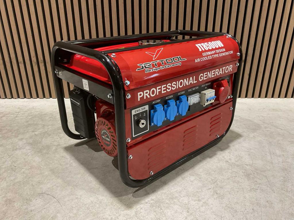 Jettool JT8500W benzine stroomgenerator nieuw in doos ‼️, Ophalen, Nieuw, Minder dan 5 kVA, Benzine