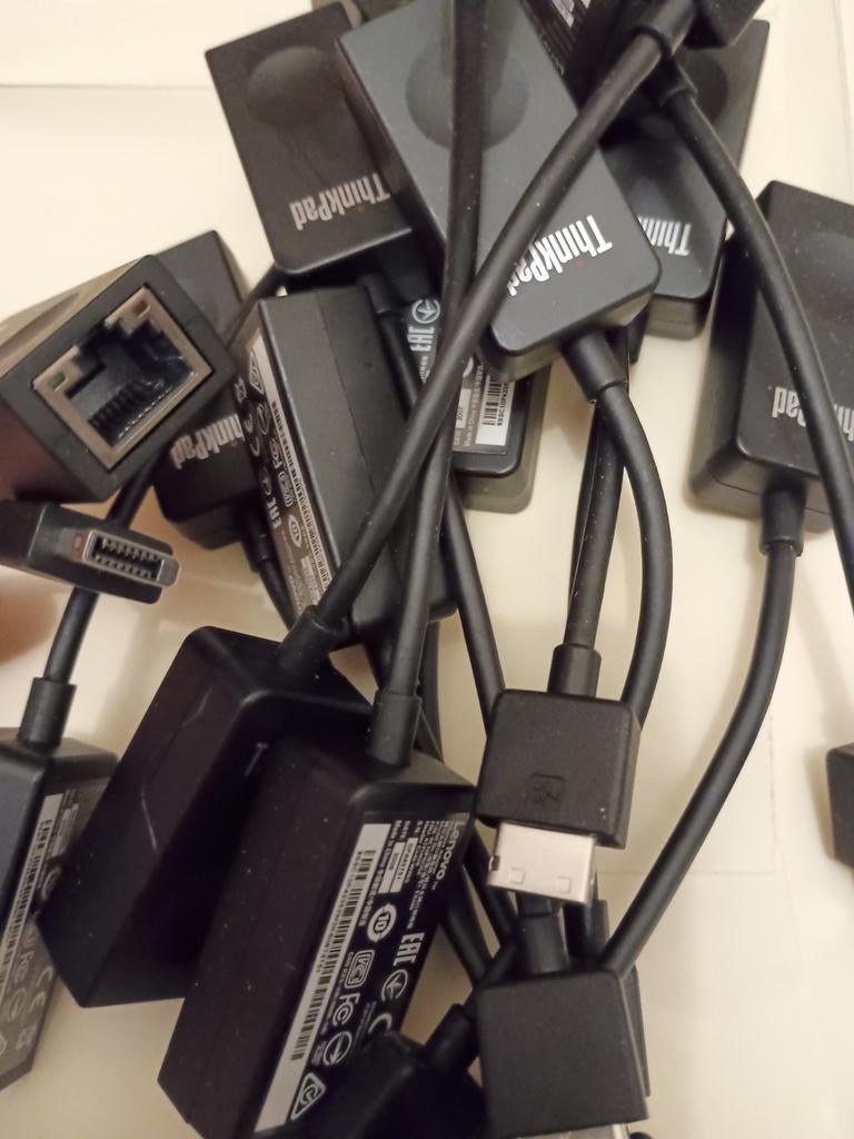 Partij Lenovo thinkpad rj45 adapter, Ophalen of Verzenden, Zo goed als nieuw