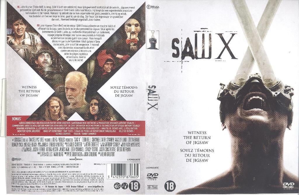 Saw I, II, III, IV & X, Cd's en Dvd's, Dvd's | Horror, Vanaf 16 jaar, Ophalen of Verzenden, Zo goed als nieuw, Slasher