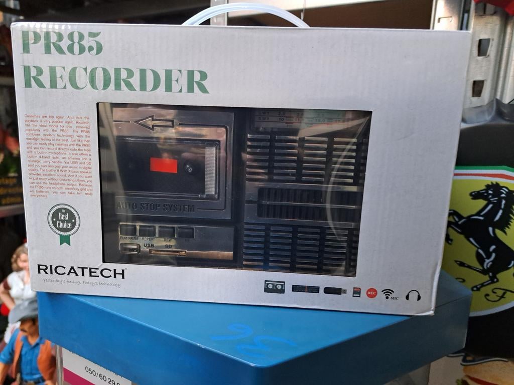 Radio/casette pr85
Retro nieuw in doos, Ophalen, Huis en Inrichting
