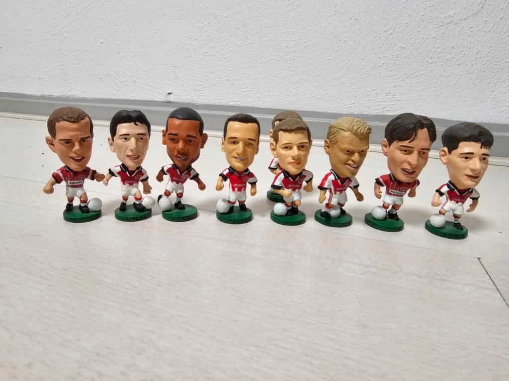 PSV Poppetjes 1996/97 - Set 9 stuks, Ophalen of Verzenden, Gebruikt, PSV, Beeldje of Poppetje