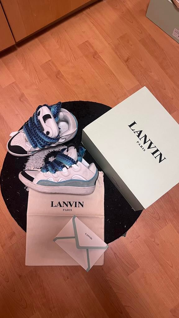 Lanvin curb, Blauw, Ophalen of Verzenden, Sneakers of Gympen, Gedragen