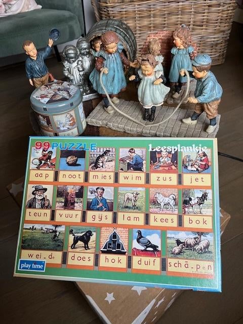 Ot en Sien beeldjes/puzzel/blikje, Verzamelen, Beelden en Beeldjes, Gebruikt, Overige typen, Ophalen of Verzenden