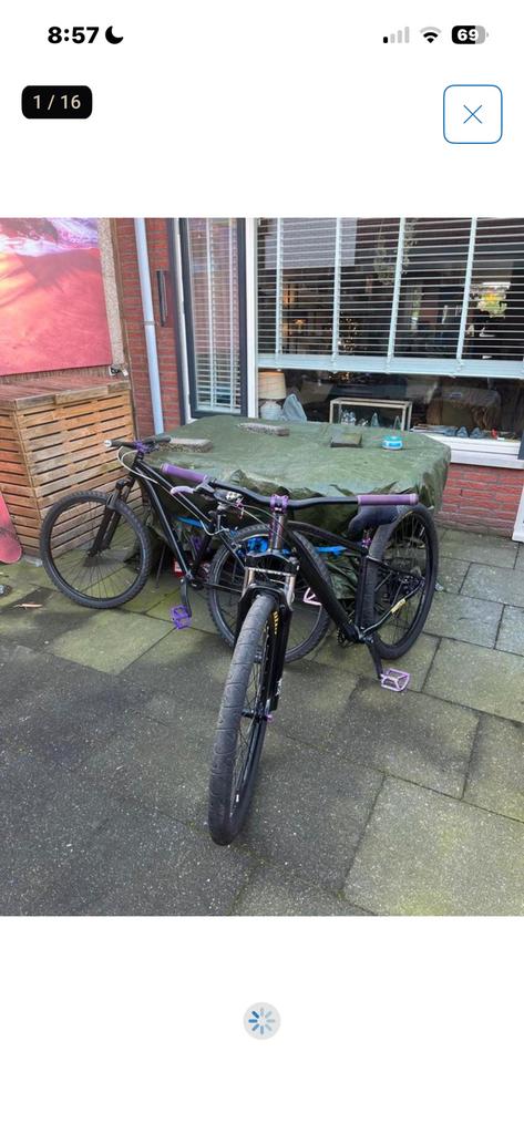 twee nette mountainbikes/wheelie bikes, Fietsen en Brommers, Elektrische fietsen, Ophalen of Verzenden, Zo goed als nieuw, Overige merken