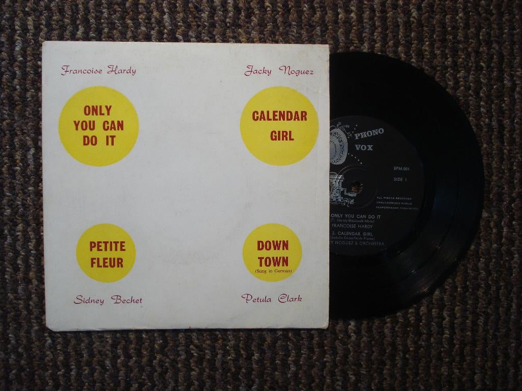 Françoise Hardy 7" Vinyl EP: Only you can do it (Australië), Cd's en Dvd's, Vinyl Singles, 7 inch, Ophalen of Verzenden, Zo goed als nieuw