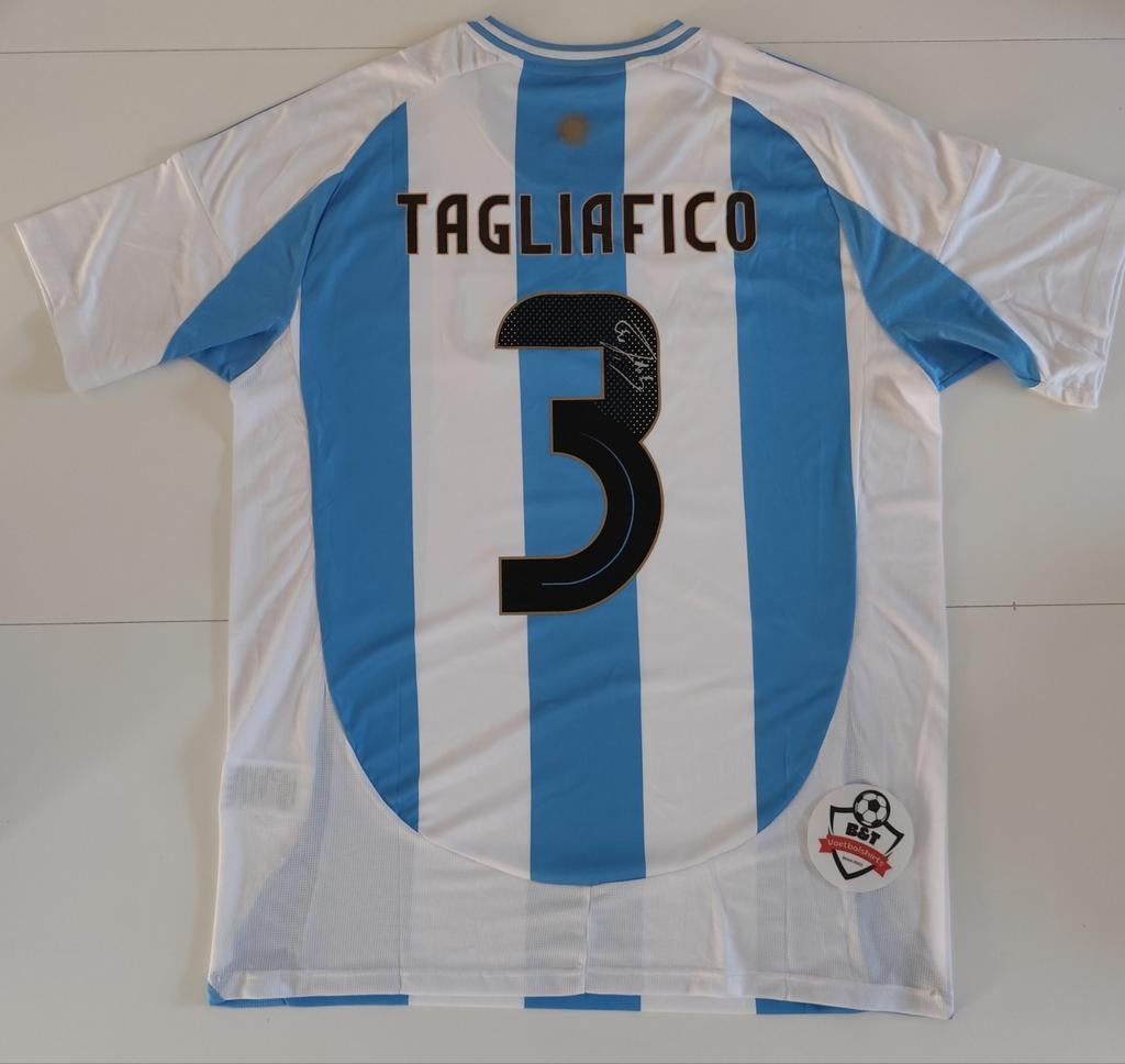 Gesigneerd voetbalshirt Tagliafico - Argentinië, Buitenlandse clubs, Verzenden, ., Overige typen