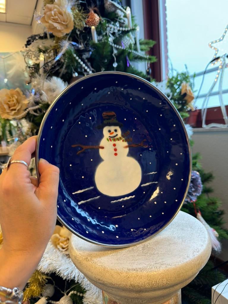 THE GOLDEN RABBIT II SNOWMAN DENISE S HARVEY DESIGN ENAMEL, Verzenden