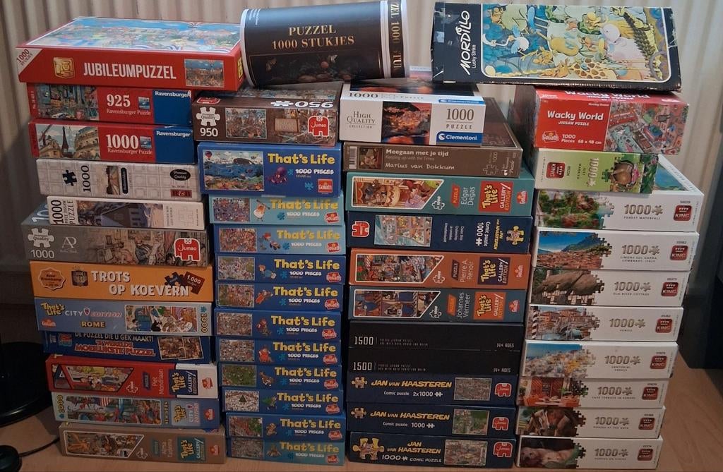 Legpuzzels te koop, Ophalen, 500 t/m 1500 stukjes, Zo goed als nieuw