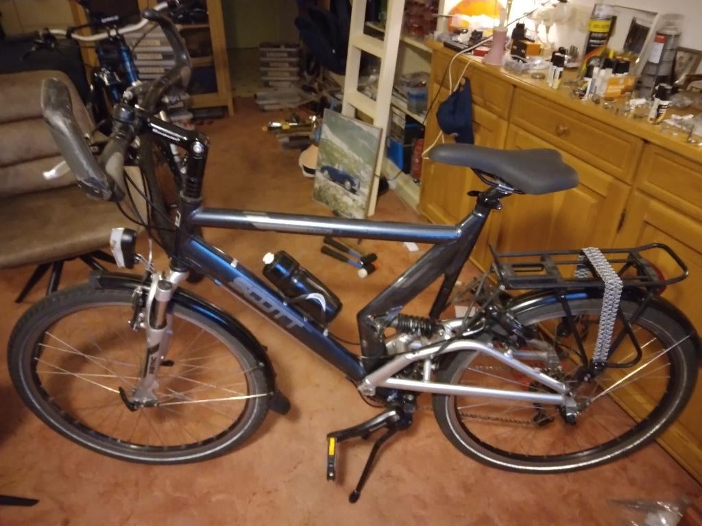 SCOTT-TOUR MTB ORIGINELE FULLY TREKKINGFIETS, Fietsen en Brommers, Fully, Ophalen, Gebruikt, Overige merken