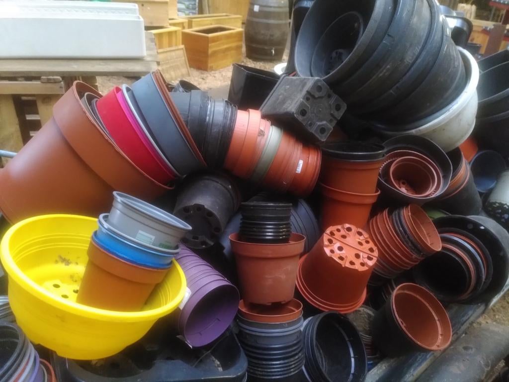 Gratis plantenpotjes, kweekpotjes, kweekpotten, Ophalen, Kunststof, Gebruikt, Rond