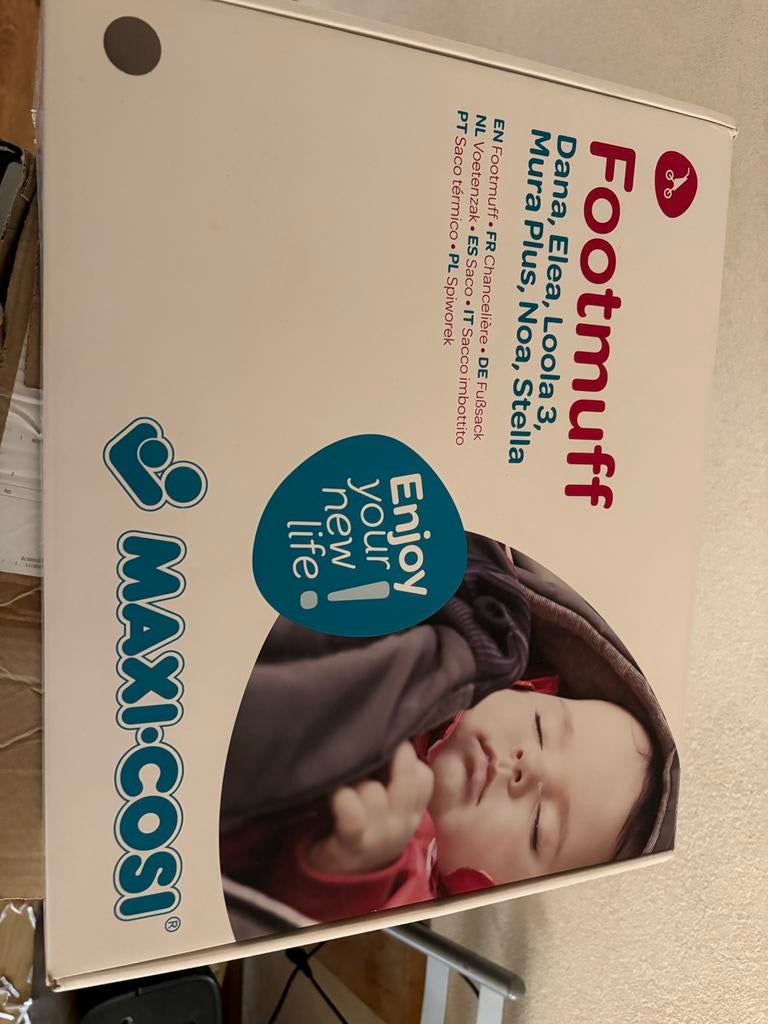 Footmuff maxi cosi, Ophalen, 15 t/m 36 kg, Zo goed als nieuw, Isofix