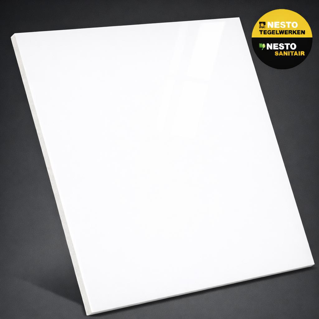 RESTPARTIJ TEGELS TE KOOP - glans en mat wit  20x25 cm, Ophalen, Nieuw, 20 tot 40 cm, 10 m² of meer