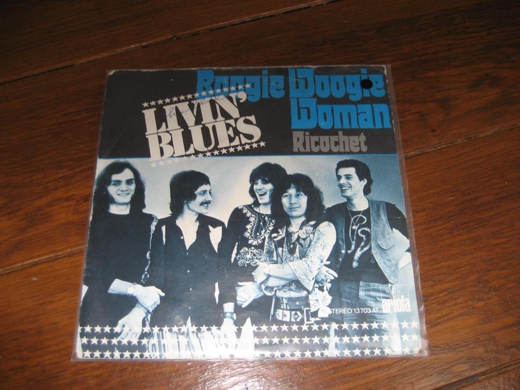 Nederbeat livin blues 3x singles, Gebruikt, 7 inch, Single, Ophalen of Verzenden
