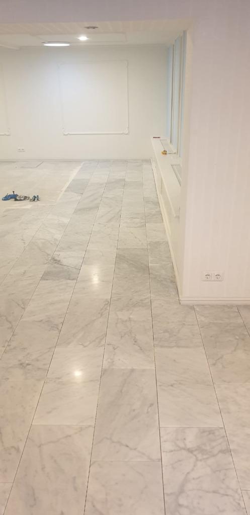 Vloer en Wand Wit Carrara echt marmer 61x30,5x1 cm mat, 60 cm of meer, Verzenden, Wandtegels, Nieuw