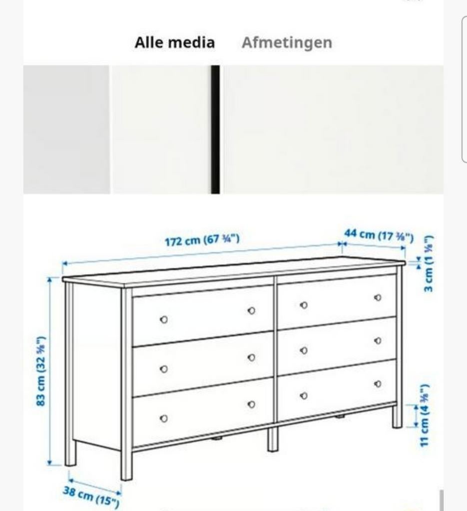 Ikea kopping, Huis en Inrichting, Kasten | Ladekasten, Zo goed als nieuw, Minder dan 100 cm, 50 tot 100 cm, 25 tot 50 cm, 5 laden of meer