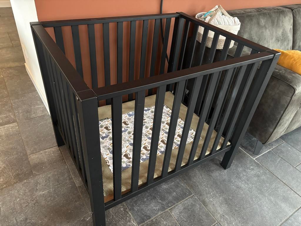 Babybox - Zwart, Kinderen en Baby's, Boxen, Ophalen, Gebruikt, Vierkant, Boxkleed