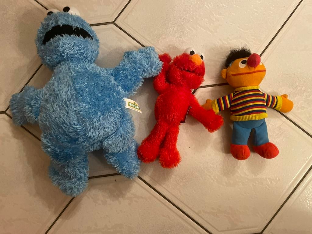 Koekjesmonster ernie knuffels pluche, Kinderen en Baby's, Speelgoed | Knuffels en Pluche, Ophalen of Verzenden, Zo goed als nieuw