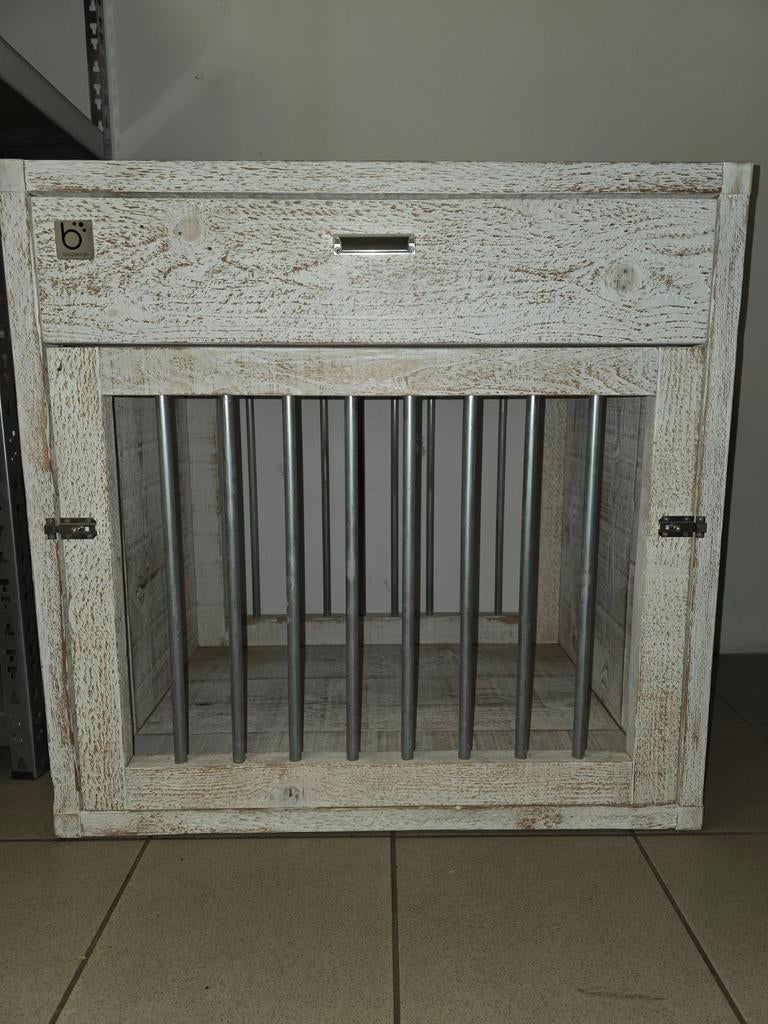 Honden bench hout - binqdesign, Dieren en Toebehoren, Ophalen, Gebruikt