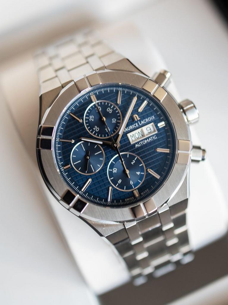 Maurice Lacroix Aikon Chronograph 44mm - Nieuwstaat!, Sieraden, Tassen en Uiterlijk, Horloges | Heren, Overige merken, Staal, Staal