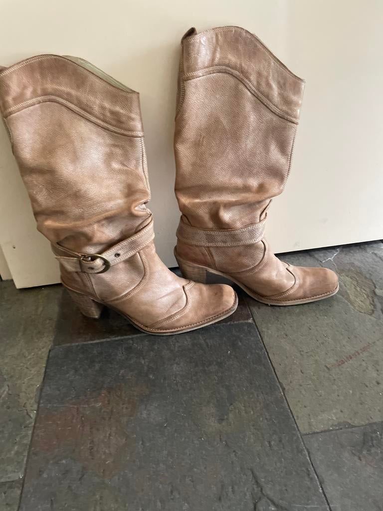 Laarzen  merk felmini, Kleding | Dames, Schoenen, Hoge laarzen, Bruin, Ophalen of Verzenden, Gedragen