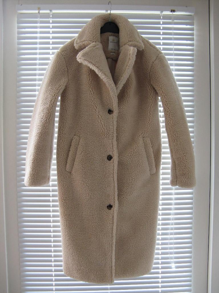 prachtige lange beige teddycoat jas, Kleding | Dames, Jassen | Winter, Beige, Ophalen of Verzenden, Zo goed als nieuw, Revelation