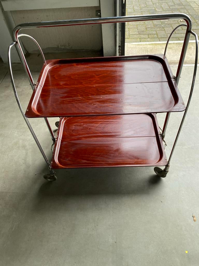 Vintage Bremsley & Co. Serveerwagen, Ophalen, Gebruikt, Minder dan 50 cm, Rechthoekig