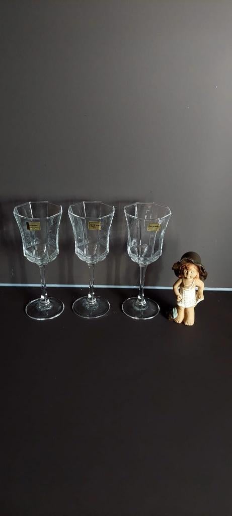 Nieuw 3 Vintage Luminarc octime wijnglazen glazen 12,5 cl, Verzamelen, Eu, Eu, Overige typen, Nieuw