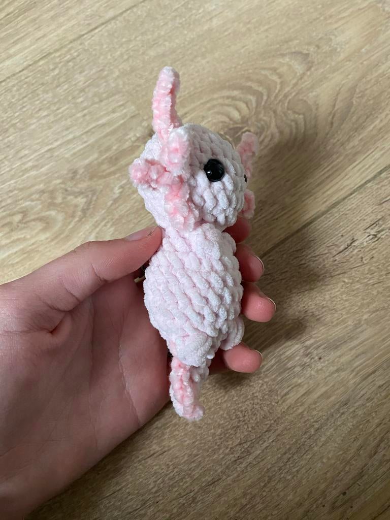 Gehaakte Axolotl - Schattig en Zacht!, Ophalen of Verzenden, Nieuw, Haken, Overige typen