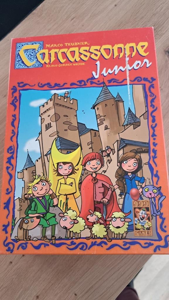 Carcassonne Junior - Leuk kinderspel!, Drie of vier spelers, Ophalen, Gebruikt, 999 Games