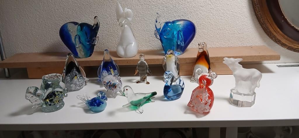 Murano., 4 bedels of meer, Ophalen of Verzenden, Zo goed als nieuw, Glas of Kristal