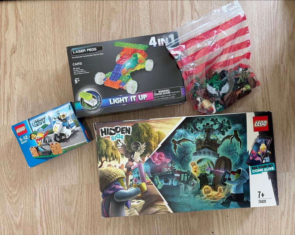 Lego sets: City, Hidden Side, Laser Pegs en losse stenen, Ophalen of Verzenden, Gebruikt, Losse stenen, Lego