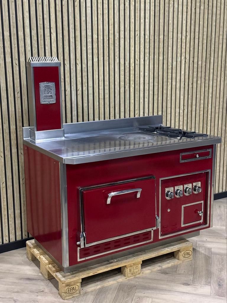 Molteni Bordeaux Gas + GASOVEN + Coup de Feu, Witgoed en Apparatuur, Fornuizen, Warmhoudplaat, 60 cm of meer, Ophalen of Verzenden