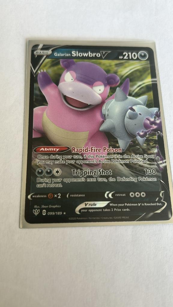 Pokémon kaart Galarian Slowbro V, Ophalen, Nieuw