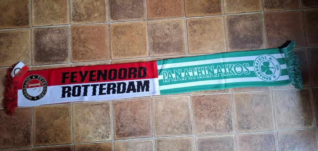Feyenoord - Panathinaikos sjaal, Nieuw, Verzenden, Nieuw, Feyenoord, Vaantje of Sjaal