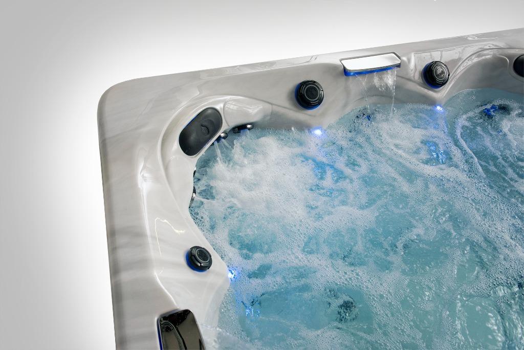 Masterspas Jacuzzi TS 8.2 6 persoons 100 % USA spa voorraad, Ophalen, Nieuw, Trap, Inbouw