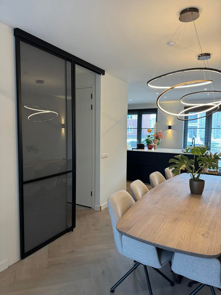 Stalen schuifdeur opening 2690x920, Doe-het-zelf en Verbouw, 80 tot 100 cm, Binnendeur, Ophalen of Verzenden, Schuifdeur