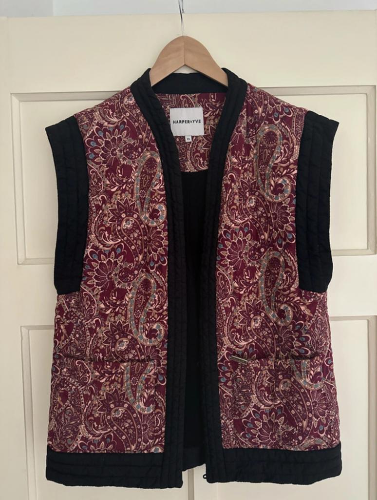 Harper & Yve Paisley Gilet xs, Verzenden, Gedragen, Maat 34 (XS) of kleiner, Zwart