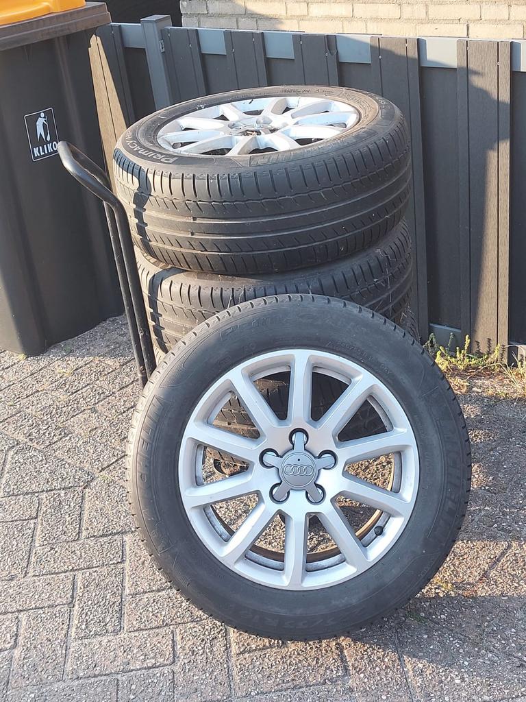 Originele Audi Velgen | 16inch Michelin Zomer Banden, Ophalen, Velg(en), 16 inch, 205 mm