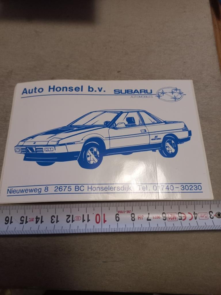 Auto honsel bv subaru honselersdijk, Ophalen of Verzenden, Zo goed als nieuw
