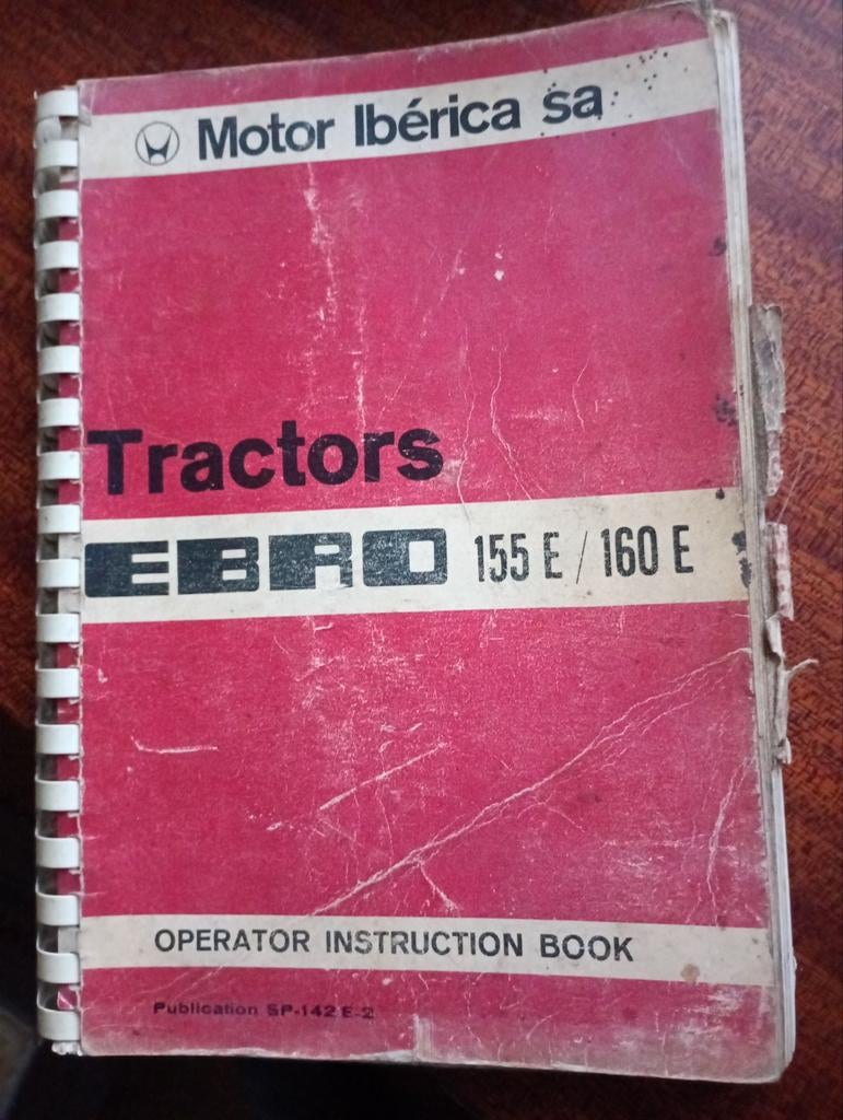 Handleiding Ebro Tractors 155E/160E, Auto diversen, Ophalen of Verzenden