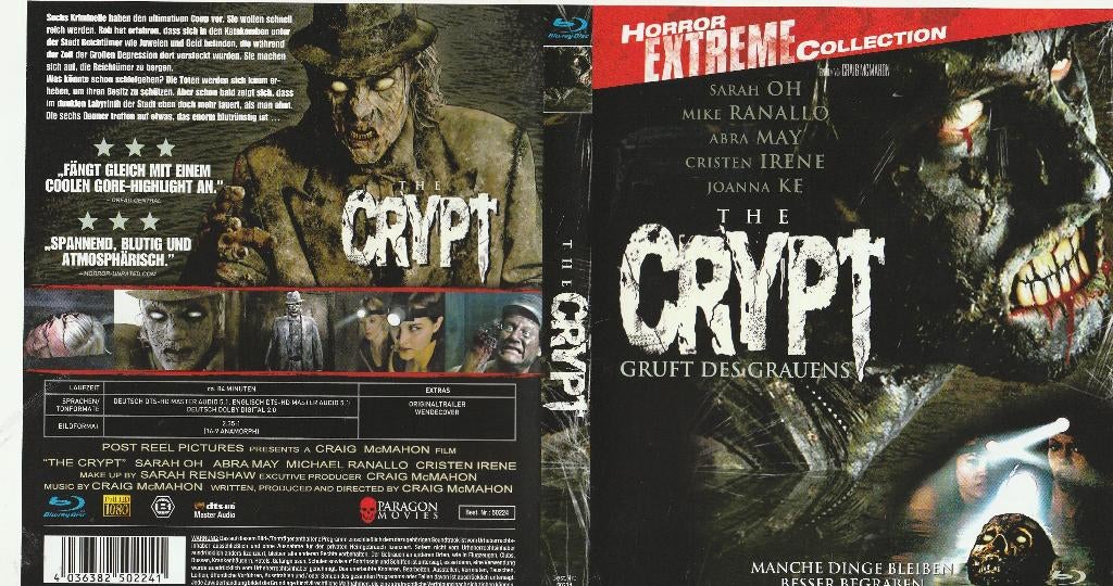 The crypt blu ray ( engels - duits ), Ophalen of Verzenden, Zo goed als nieuw, Horror