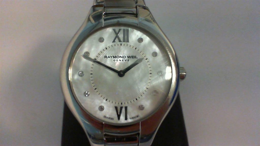 Raymond Weil Noemia  Met Saffier Diamant Mother of Pearl, Sieraden, Tassen en Uiterlijk, Horloges | Dames, Staal, Staal, Polshorloge